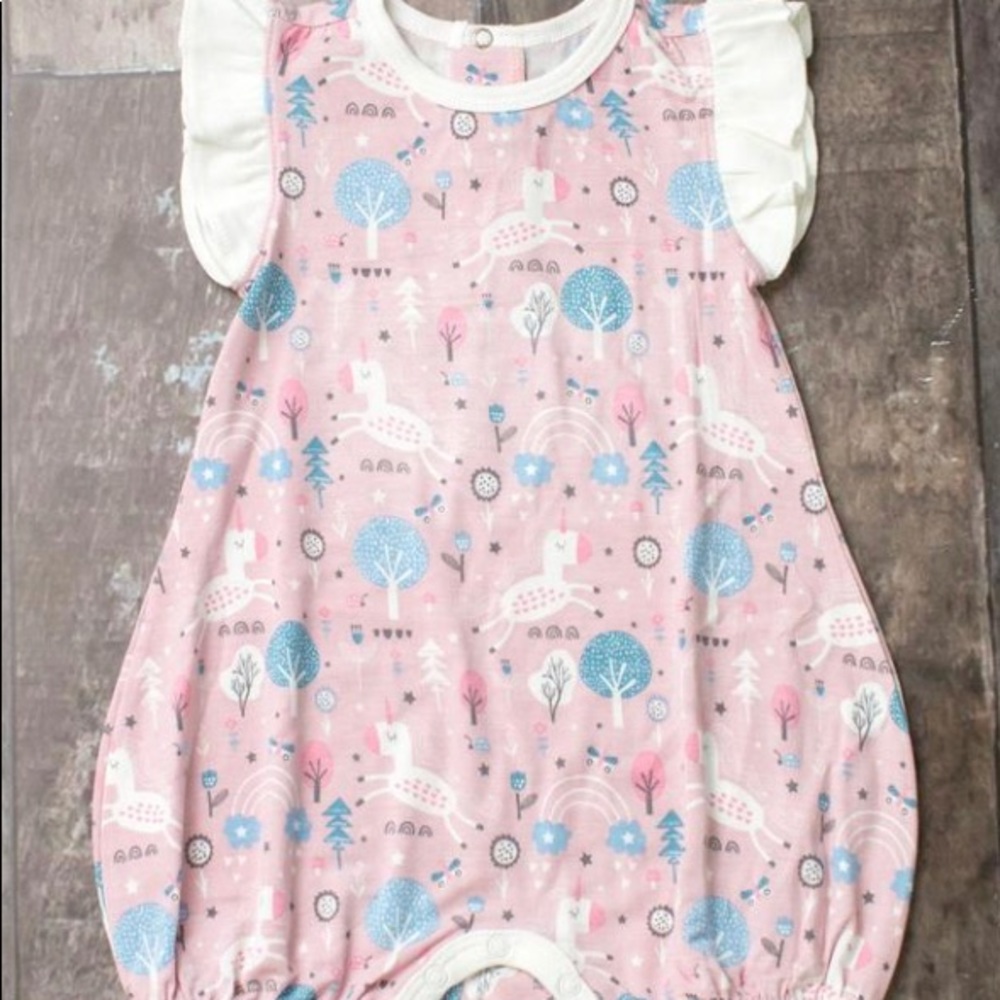 UNICORNLAND FLUTTER ROMPER 18-24 MO